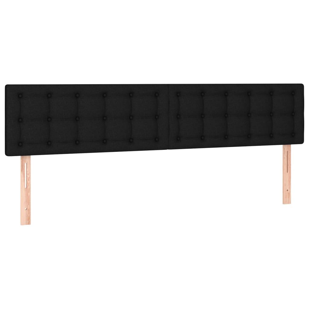 vidaXL Huvudgavlar 2 st svart 100 x 5 x 78/88 cm tyg