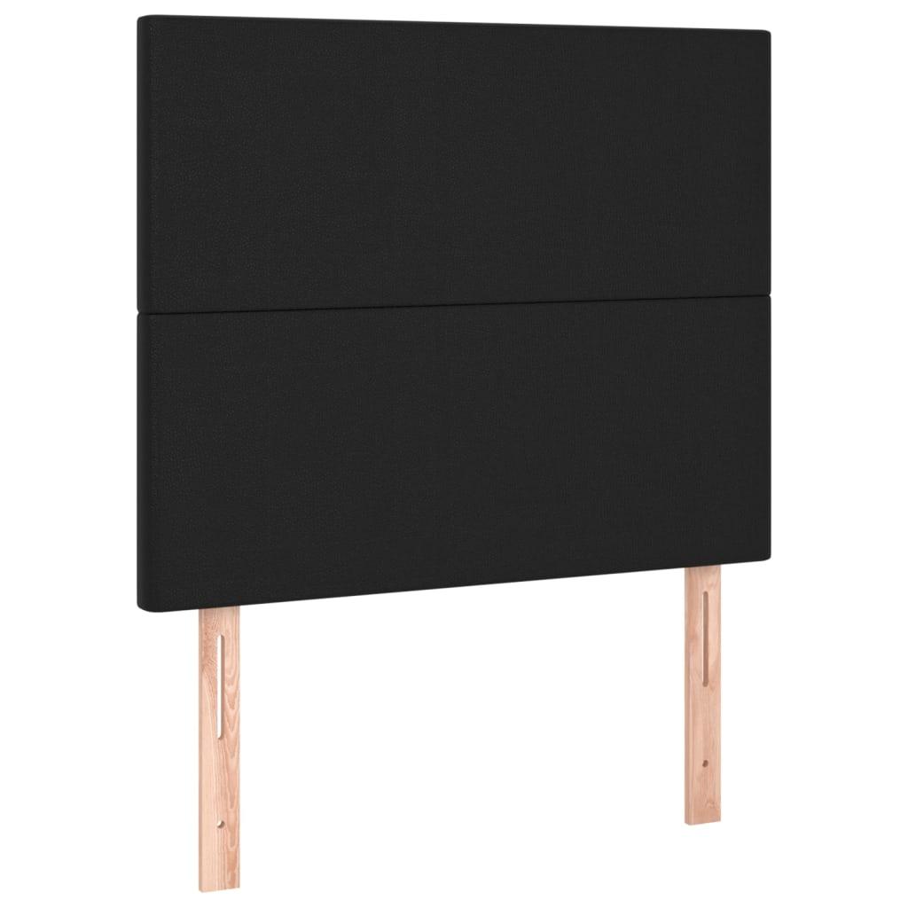 vidaXL Huvudgavlar 2 st svart 90x5x78/88 cm konstläder