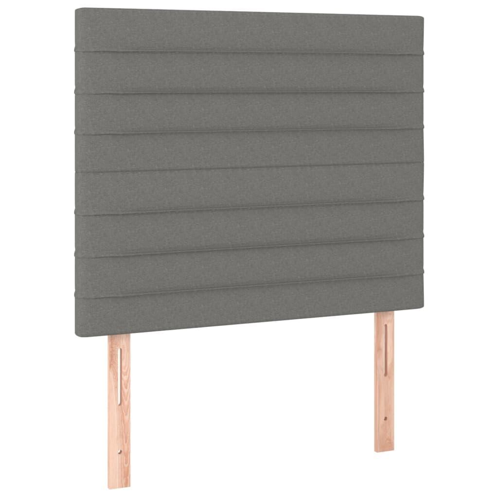 vidaXL Huvudgavlar 2 st mörkgrå 100x5x78/88 cm tyg