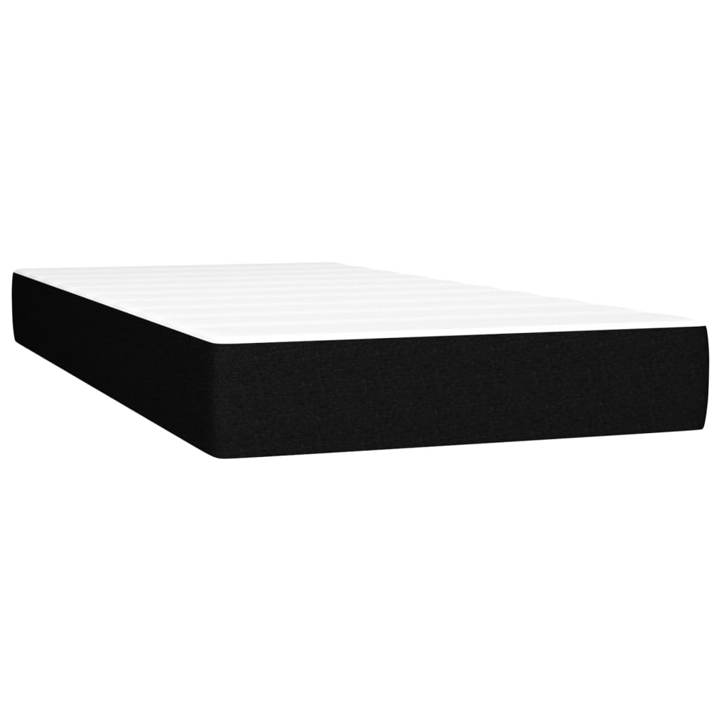 vidaXL Pocketresårmadrass medium svart 80x200x20 cm tyg