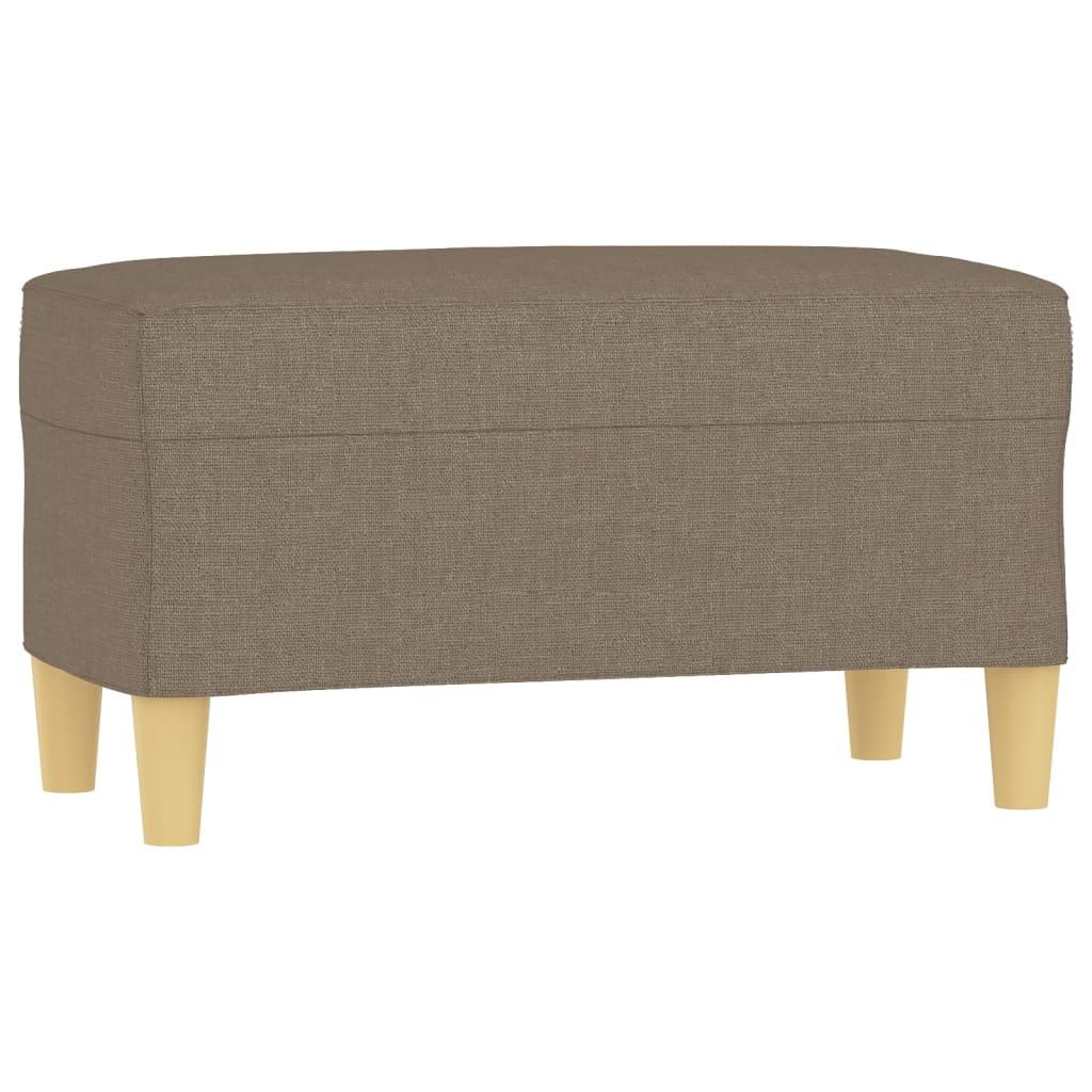 vidaXL Bänk taupe 70x35x41 cm tyg