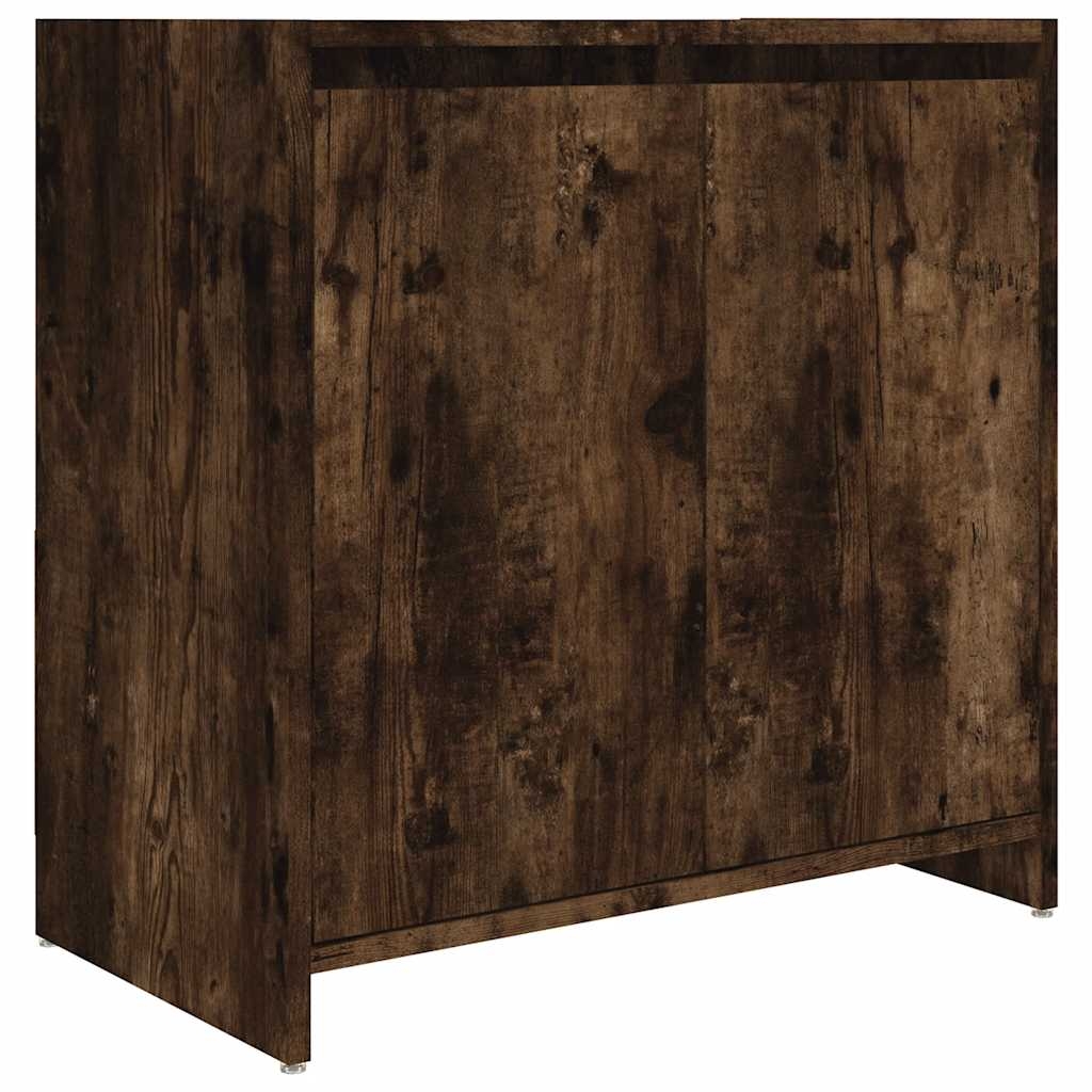vidaXL Badrumsskåp rökfärgad ek 60x33x61 cm konstruerat trä