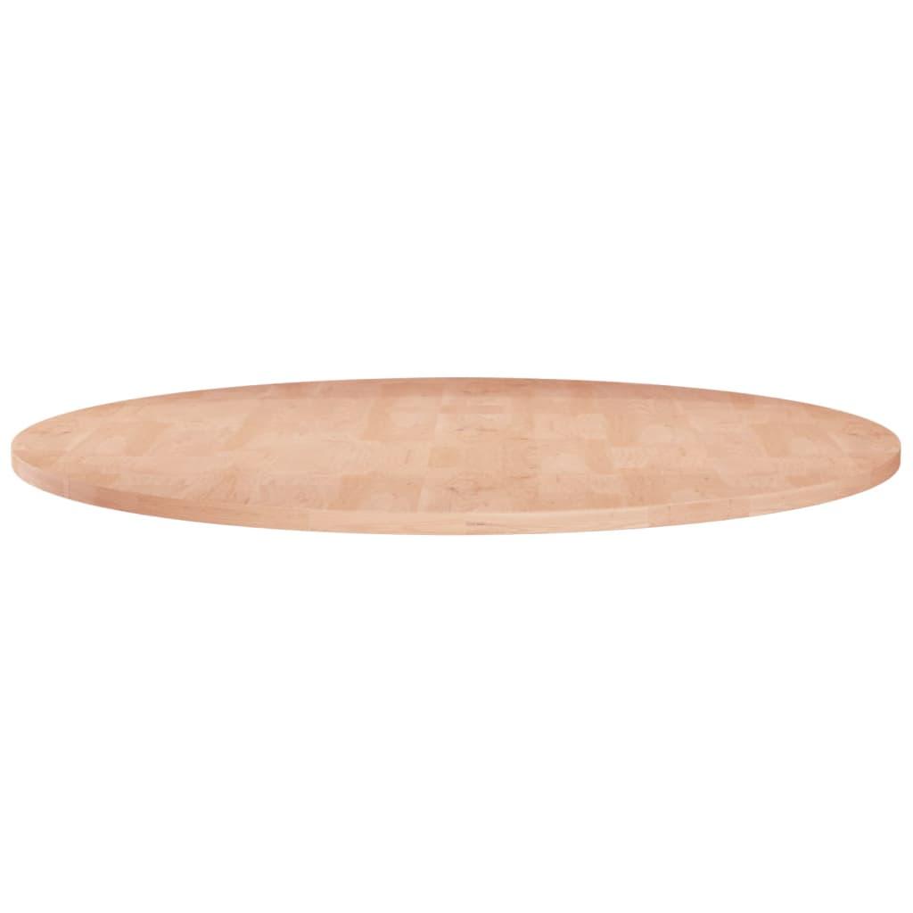 vidaXL Rund bordsskiva Ø70x1,5 cm obehandlat massiv ek