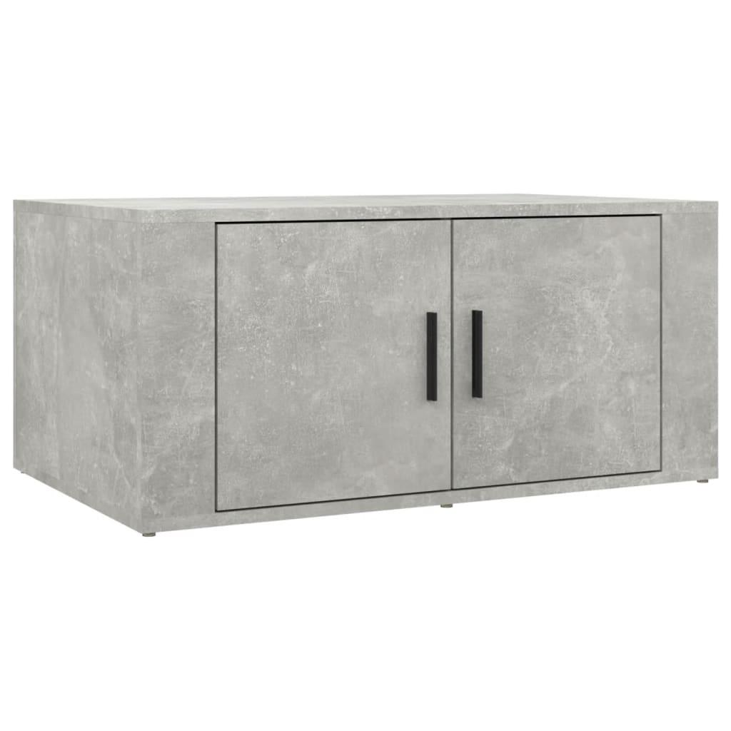 vidaXL Soffbord betonggrå 80x50x36 cm konstruerat trä