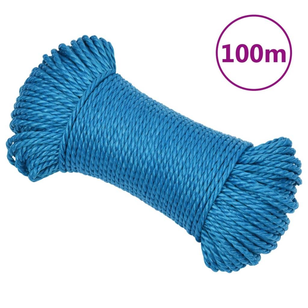 vidaXL Rep blå 8 mm 100 m polypropylen