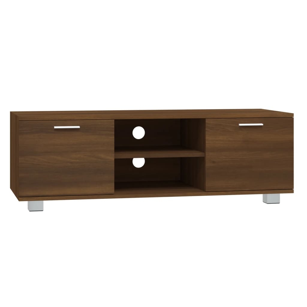vidaXL Tv-bänk brun ek 120x40,5x35 cm konstruerat trä