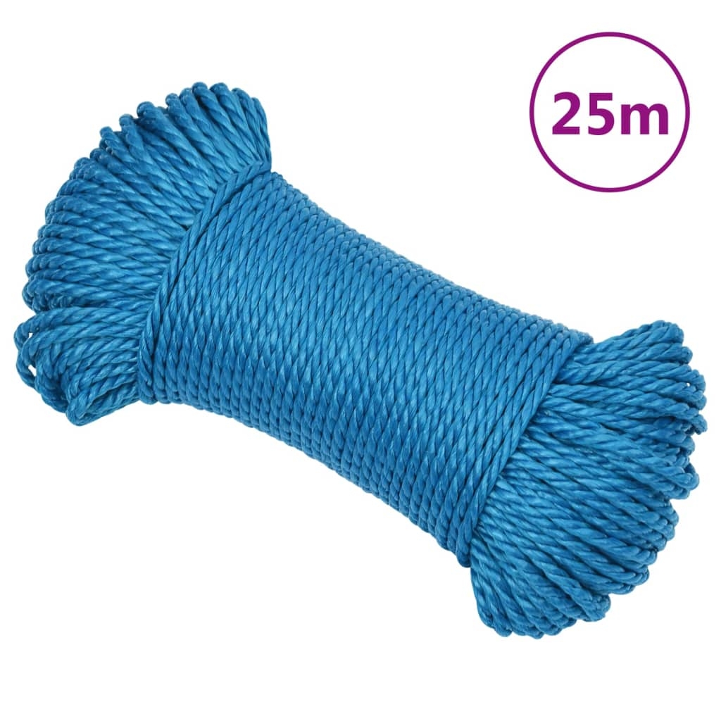vidaXL Rep blå 3 mm 25 m polypropylen