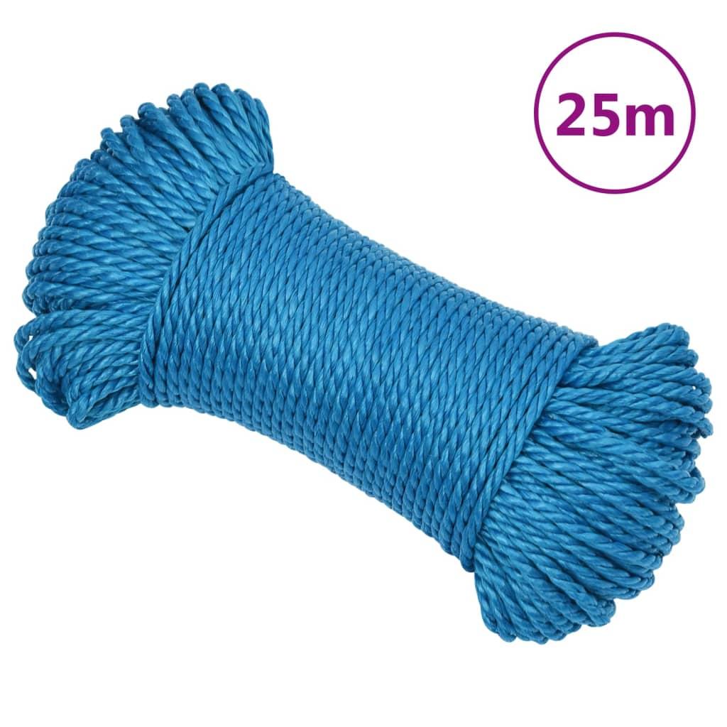 vidaXL Rep blå 8 mm 25 m polypropylen