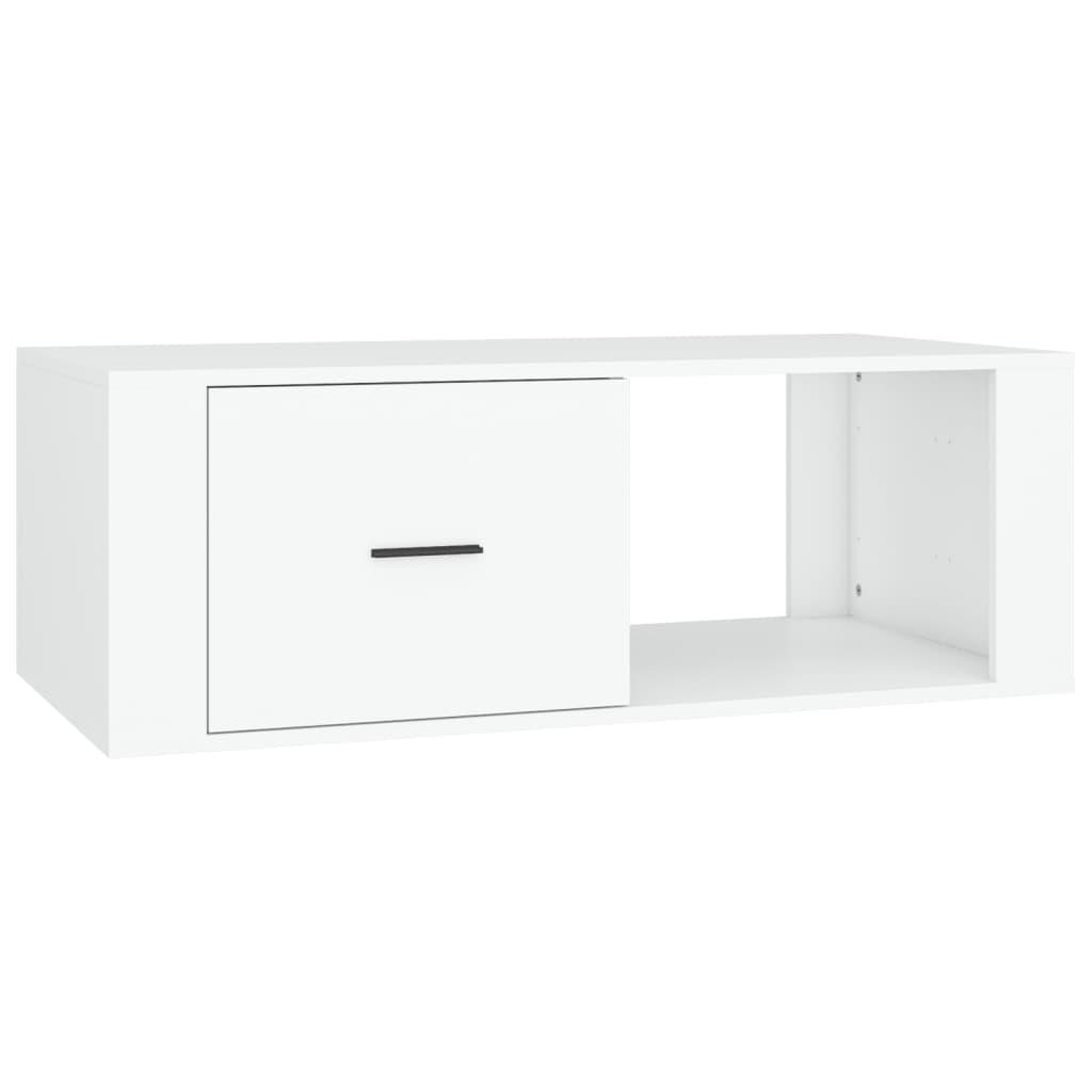 vidaXL Soffbord vit 100x50,5x35 cm konstruerat trä