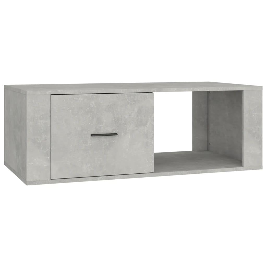 vidaXL Soffbord betonggrå 100x50,5x35 cm konstruerat trä