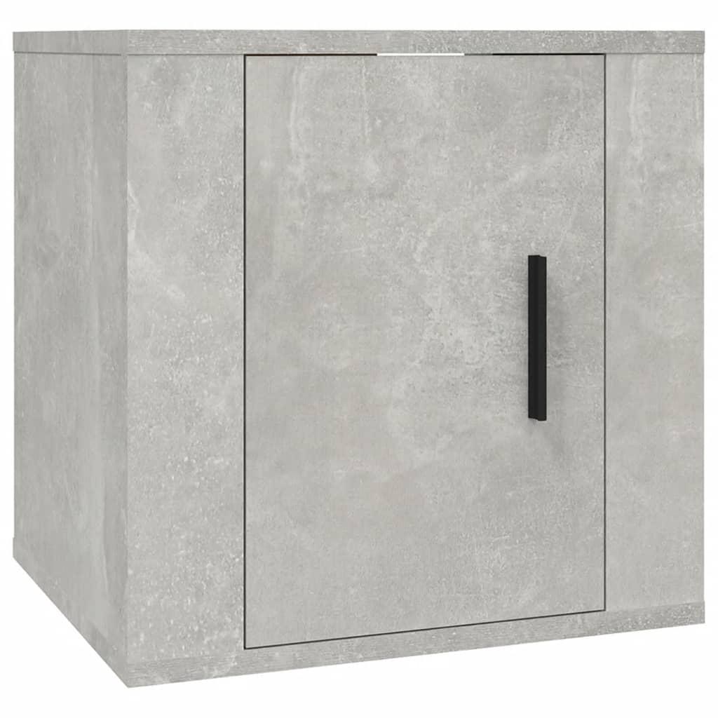 vidaXL Väggmonterat tv-bänk betonggrå 40x34,5x40 cm