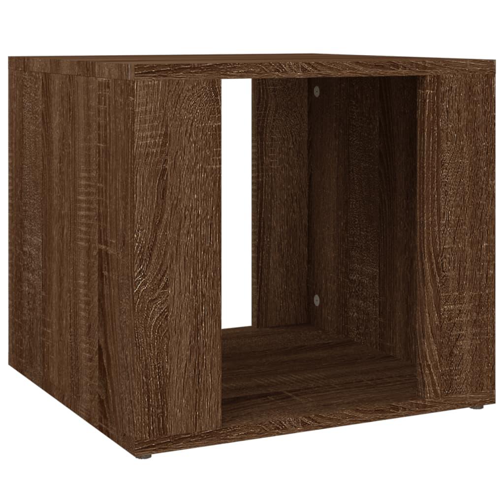 vidaXL Sängbord Brun ek 41x40x36 cm konstruerat trä