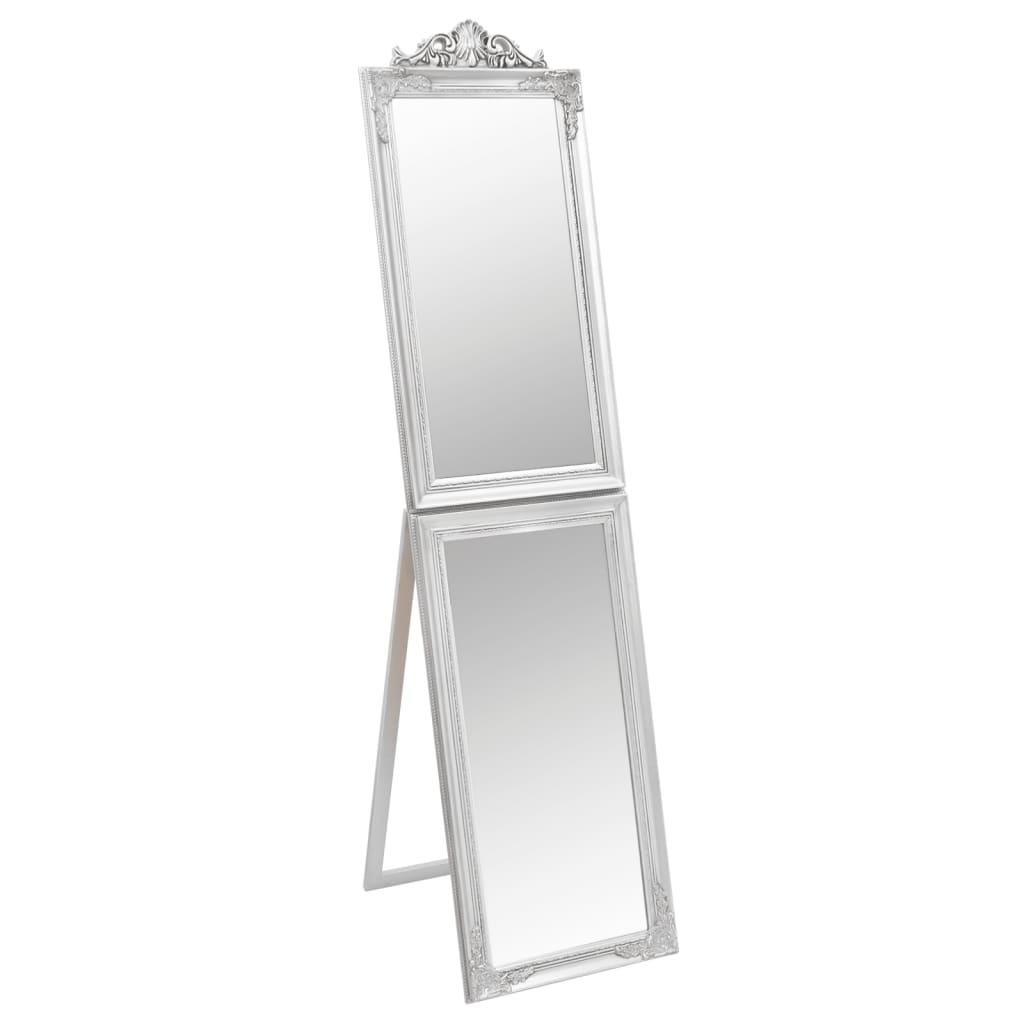 vidaXL Fristående spegel silver 50x200 cm