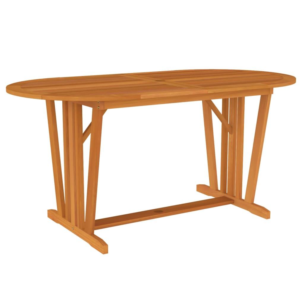 vidaXL Trädgårdsbord 160x85x75 cm massivt eukalyptusträ