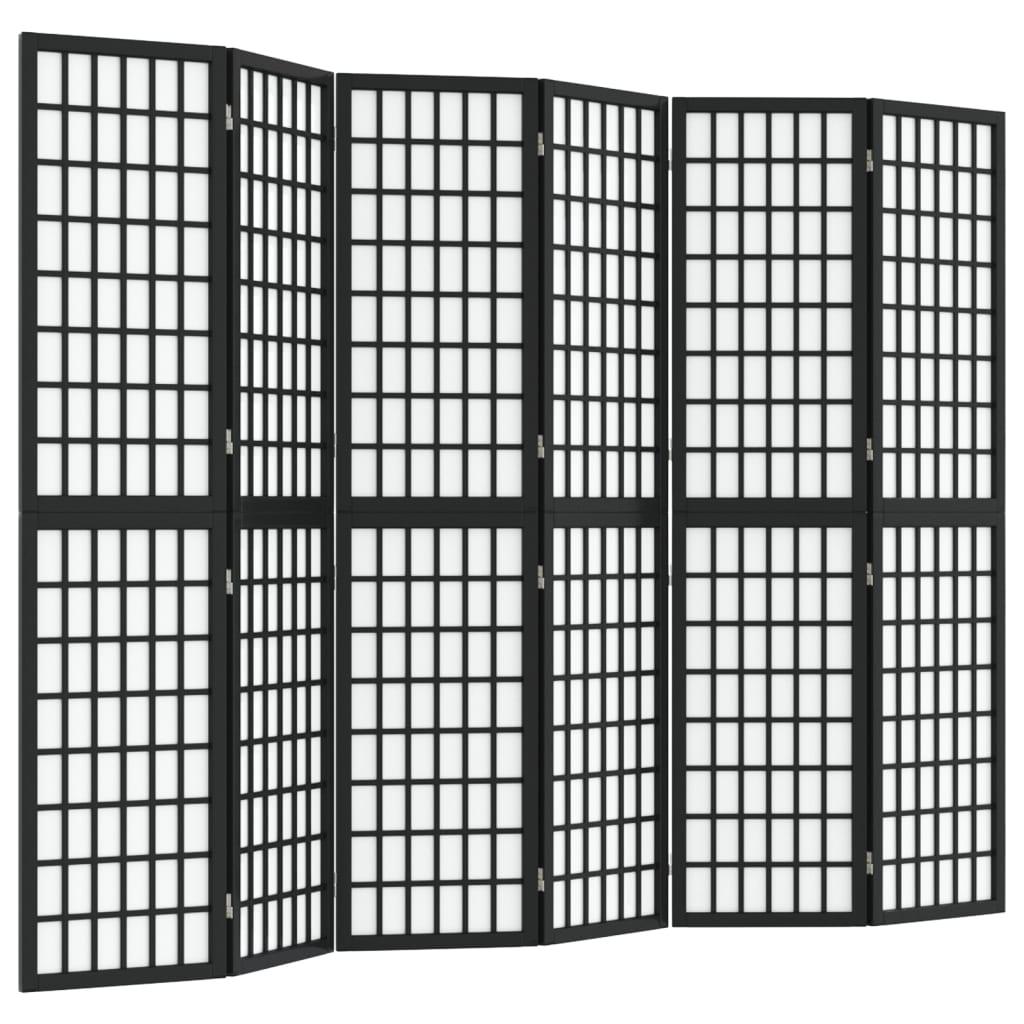 vidaXL Rumsavdelare med 6 paneler japansk stil 240x170 cm