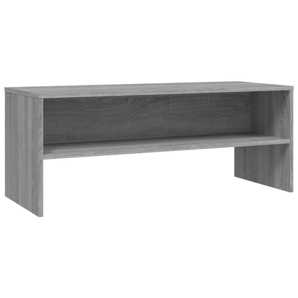 vidaXL TV-benk grå sonoma 100x40x40 cm konstruert tre