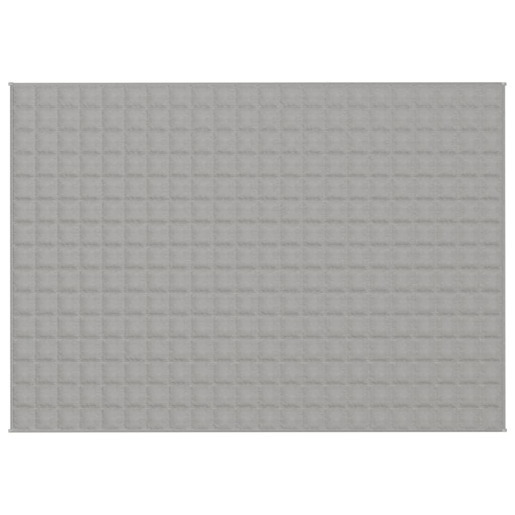 vidaXL Tyngdtäcke grå 155x220 cm 7 kg tyg