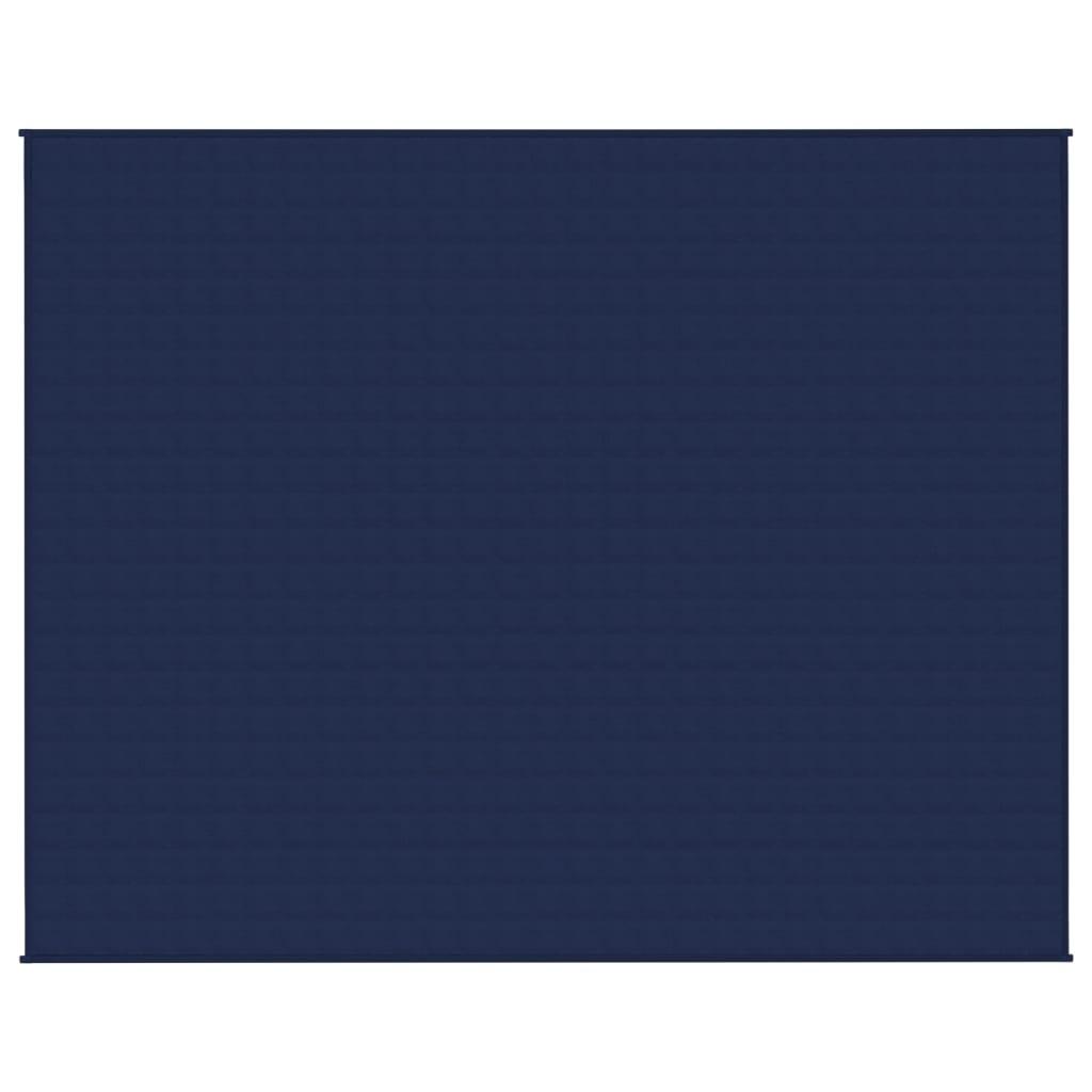 vidaXL Tyngdtäcke blå 235x290 cm 11 kg tyg