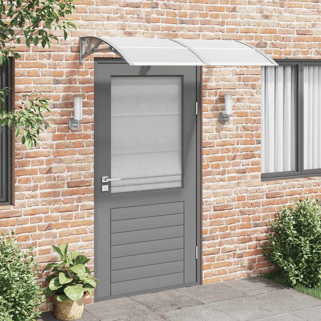 vidaXL Entrétak grå 150x75 cm polykarbonat