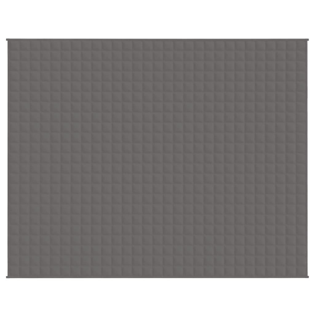 vidaXL Tyngdtäcke grå 235x290 cm 11 kg tyg