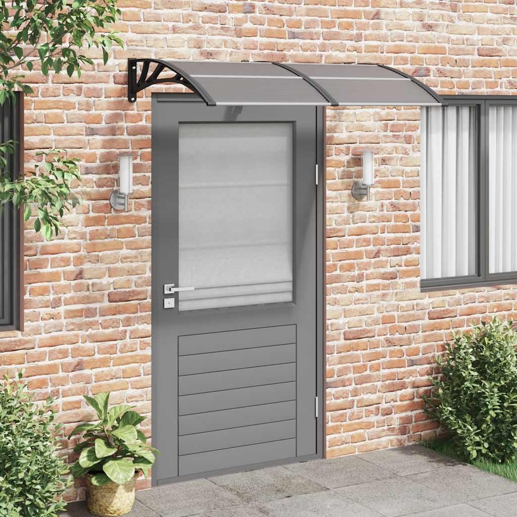 vidaXL Entrétak svart 150x100 cm polykarbonat