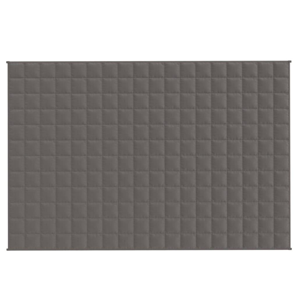 vidaXL Tyngdtäcke grå 122x183 cm 5 kg tyg