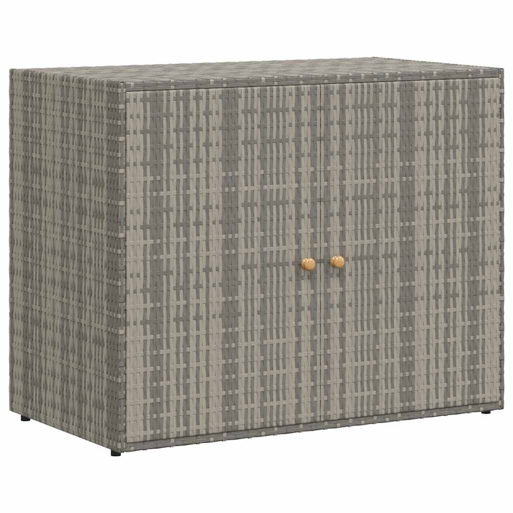vidaXL Trädgårdsskåp grå 100x55,5x80 cm konstrotting