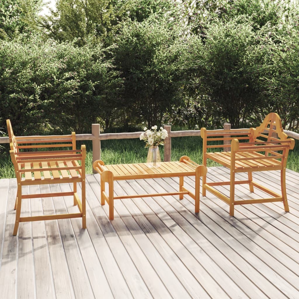 vidaXL Trädgårdsstolar 2 st 91x62x94 cm massiv teak