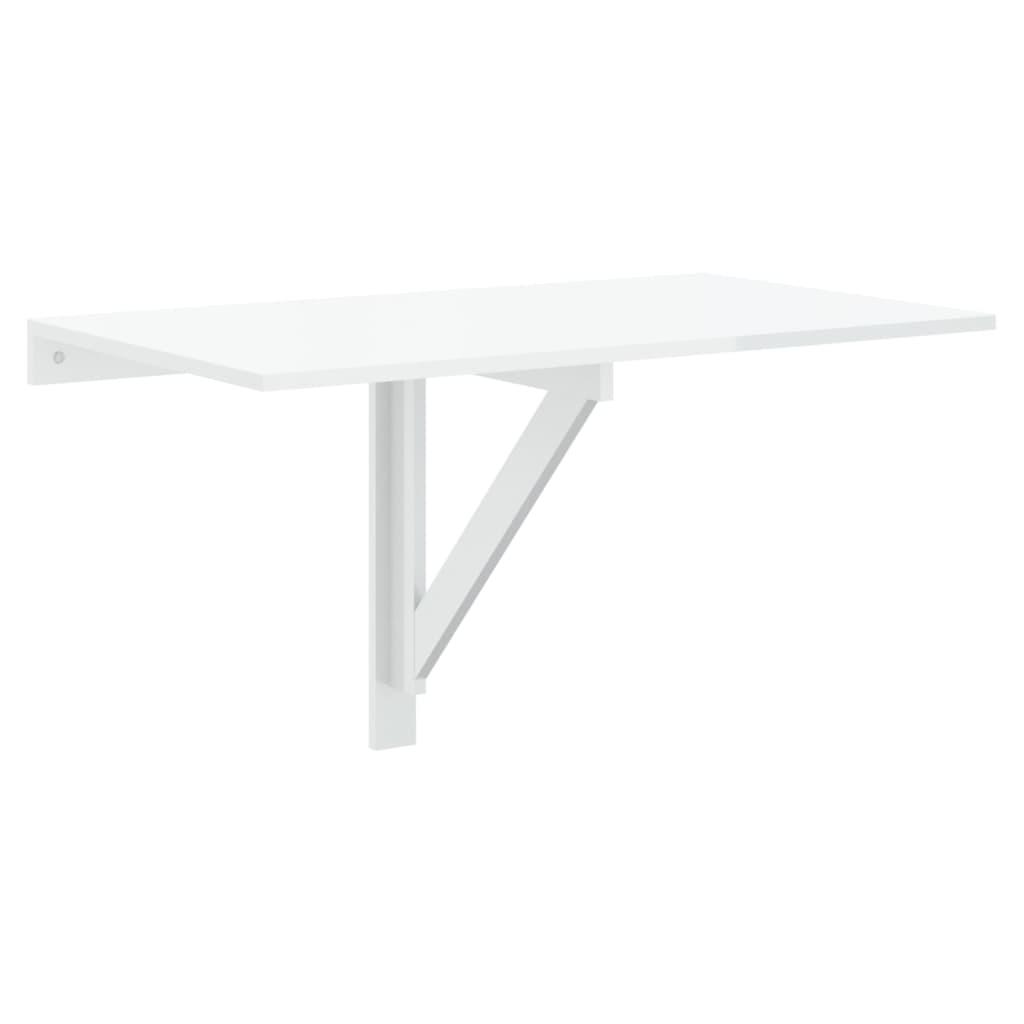 vidaXL Väggbord vit högglans 100x60x56 cm konstruerat trä