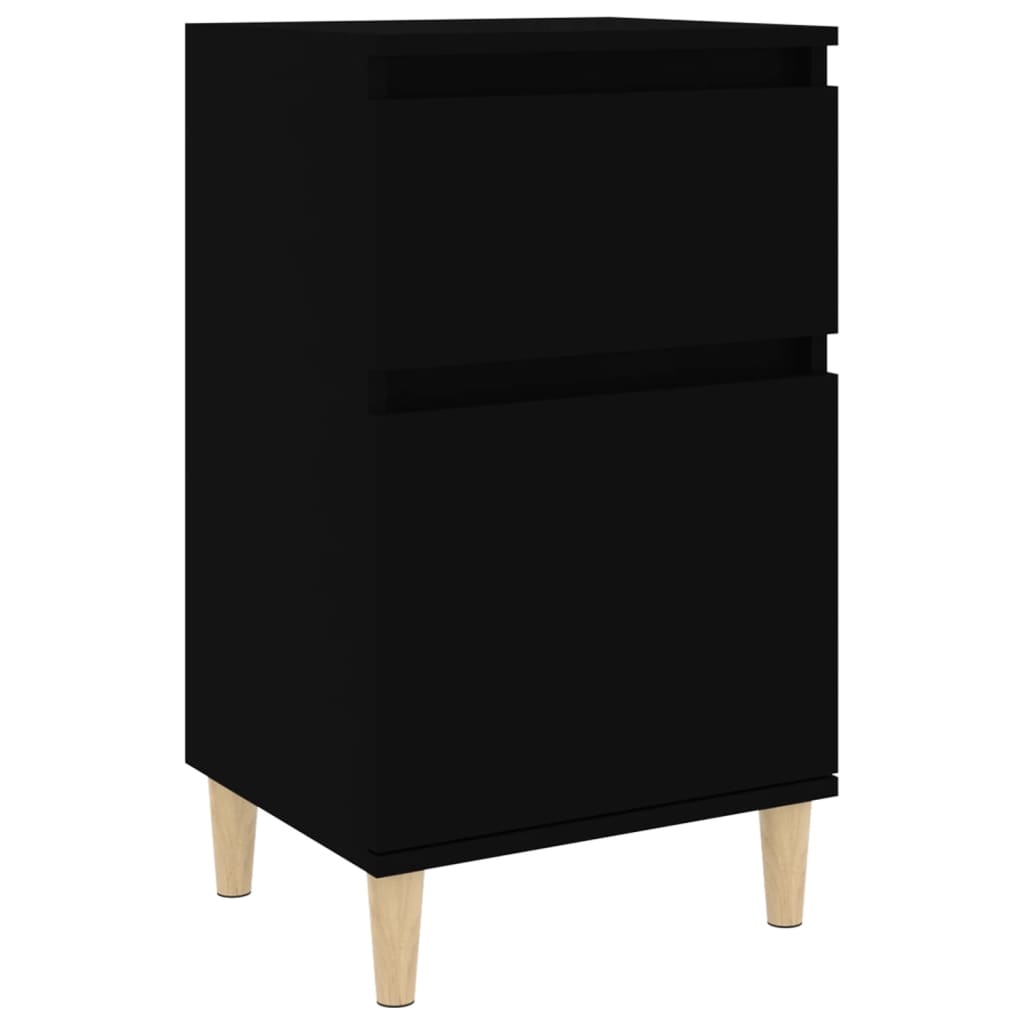 vidaXL Sängbord svart 40x35x70 cm