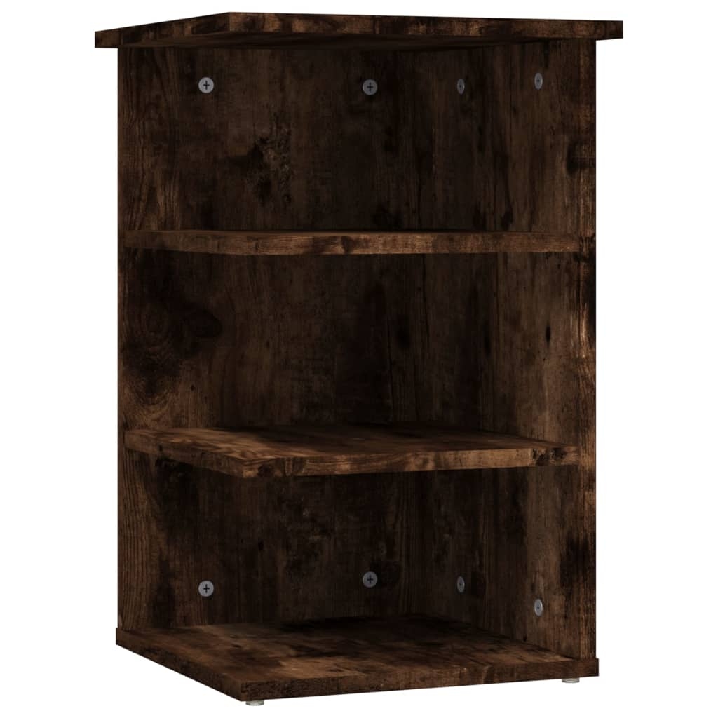 vidaXL Sidoskåp rökfärgad ek 35x35x55 cm konstruerat trä