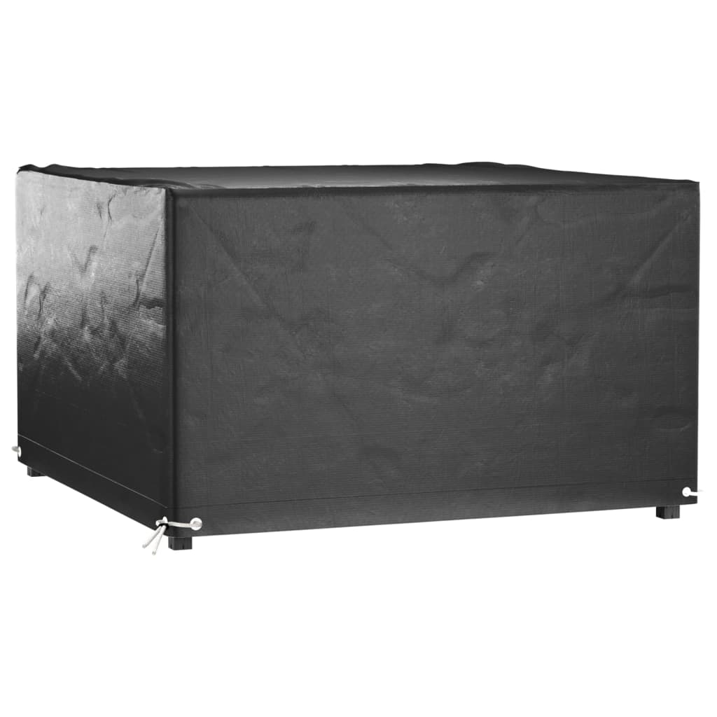 vidaXL Överdrag för trädgårdsmöbler 8 öljetter 132x132x80 cm fyrkantig
