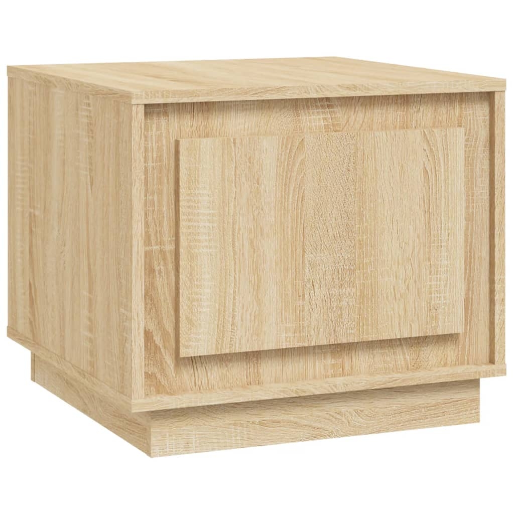 vidaXL Soffbord sonoma-ek 51x50x44 cm konstruerat trä