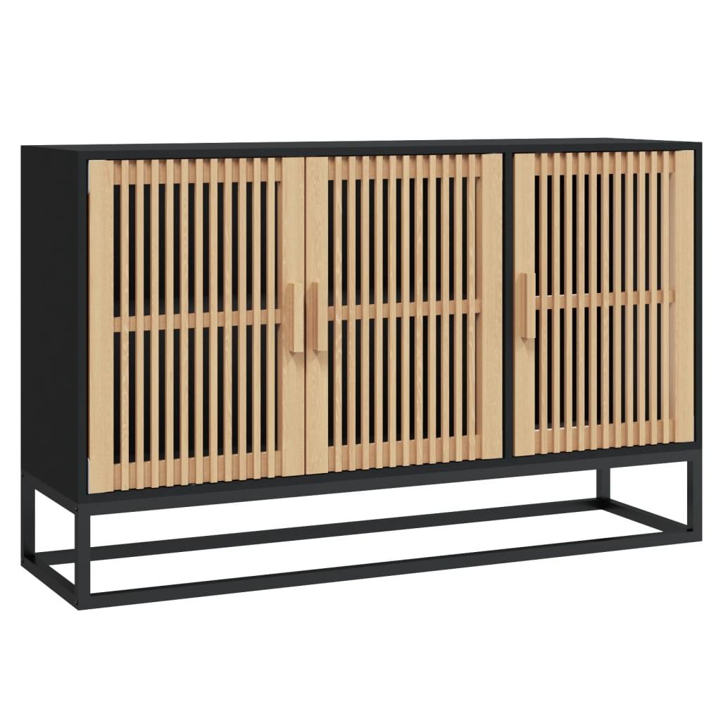 vidaXL Förvaringsskåp svart 105x30x65 cm konstruerat trä