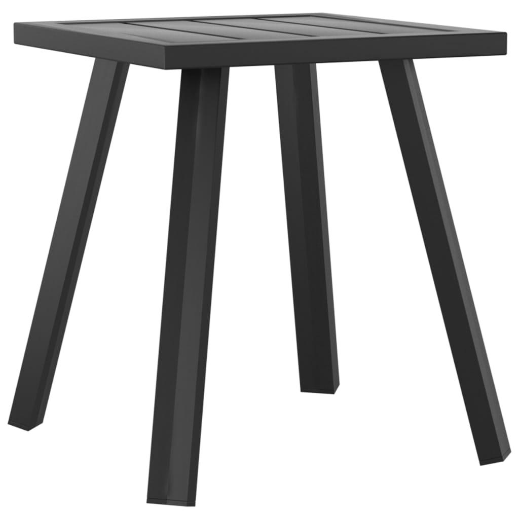 vidaXL Trädgårdsbord antracit 34x34x38 cm stål