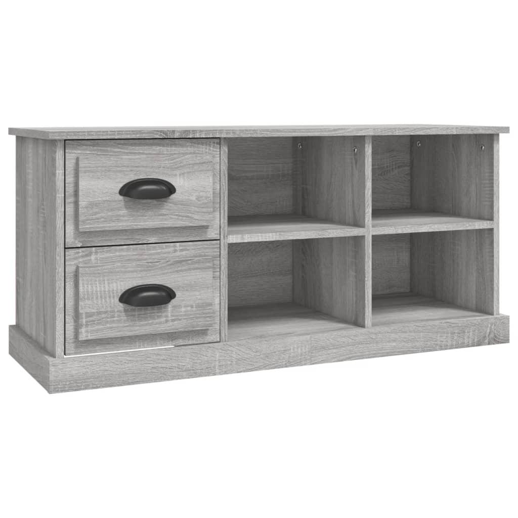 vidaXL Tv-bänk grå sonoma 102x35,5x47,5 cm konstruerat trä