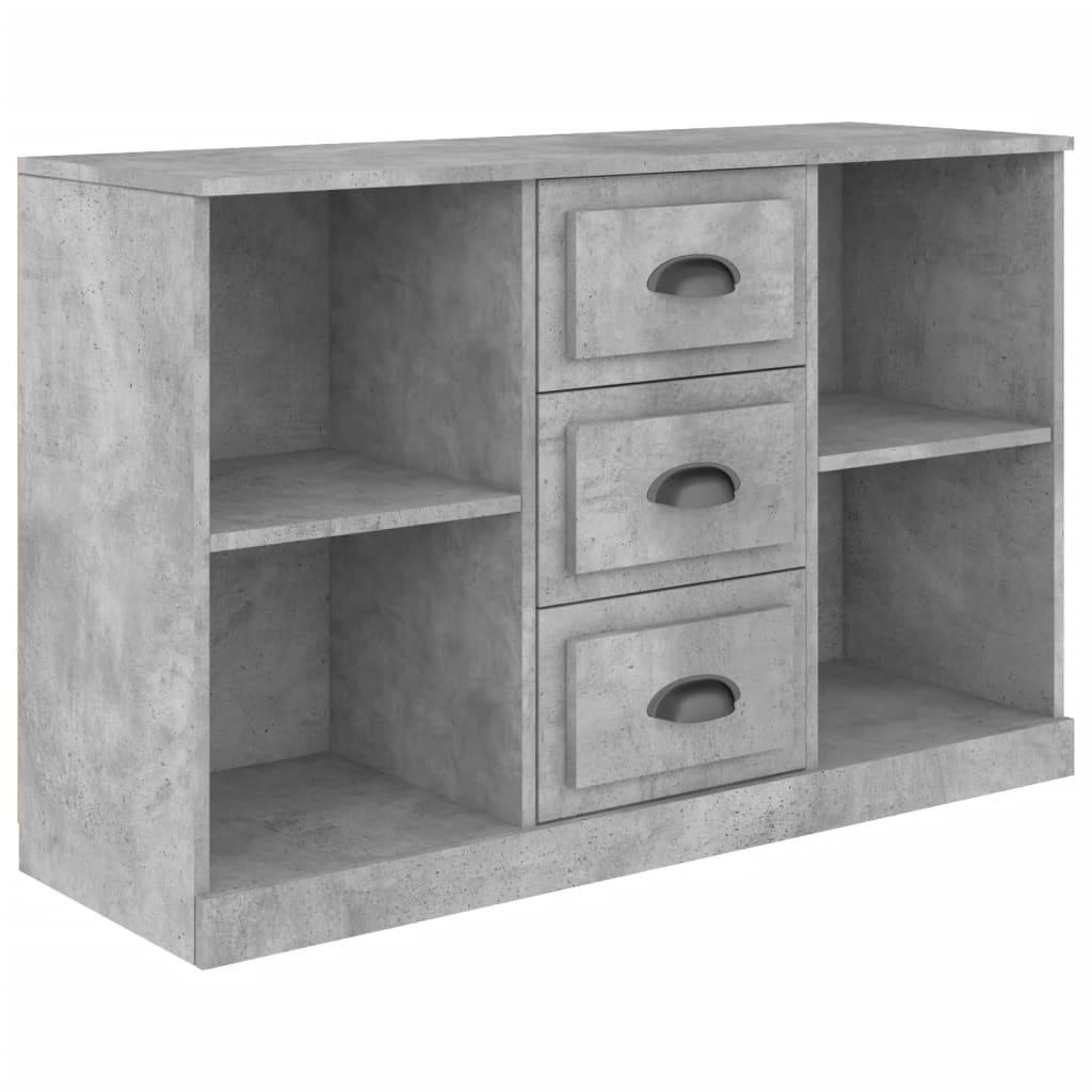 vidaXL Skänk betonggrå 104,5x35,5x67,5 cm konstruerat trä