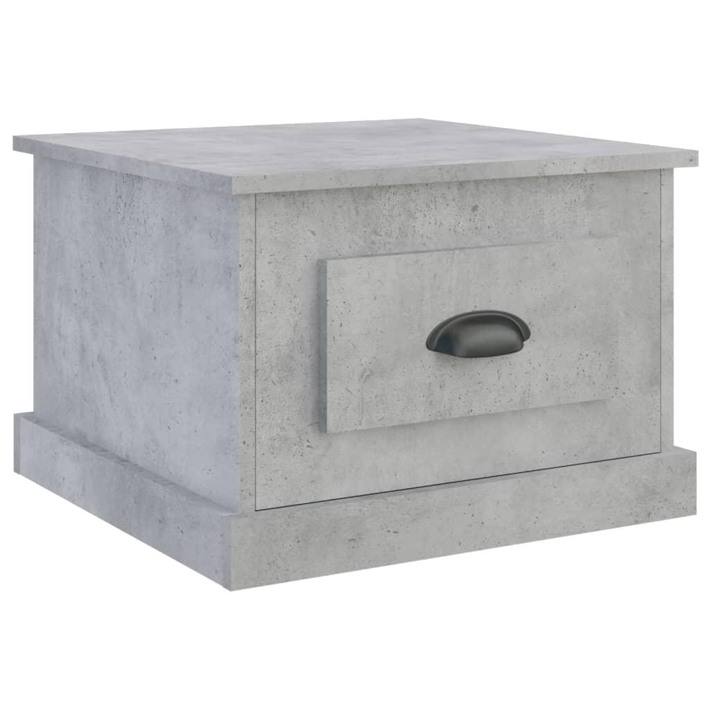 vidaXL Soffbord betonggrå 50x50x35 cm konstruerat trä