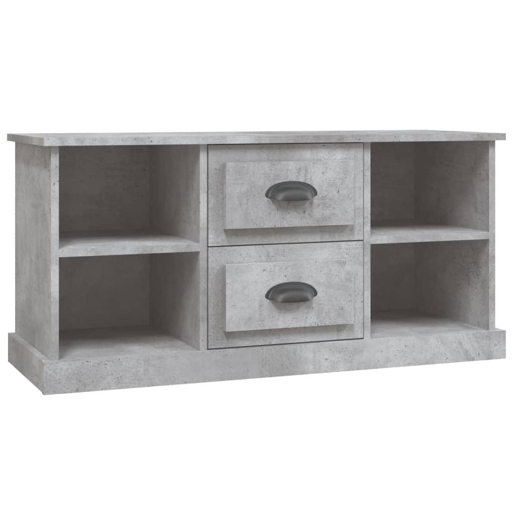 vidaXL Tv-bänk betonggrå 99,5x35,5x48 cm konstruerat trä
