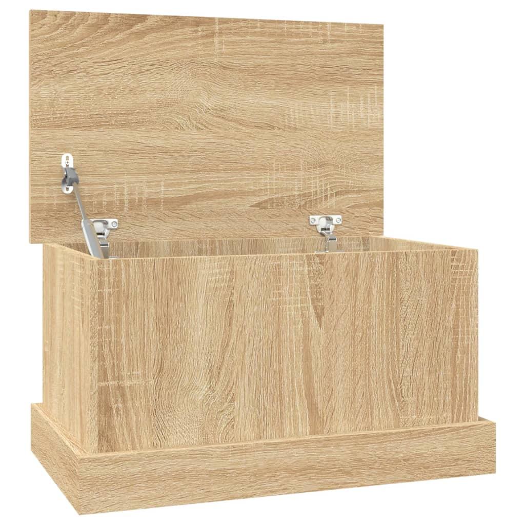 vidaXL Förvaringslåda sonoma-ek 50x30x28 cm konstruerat trä