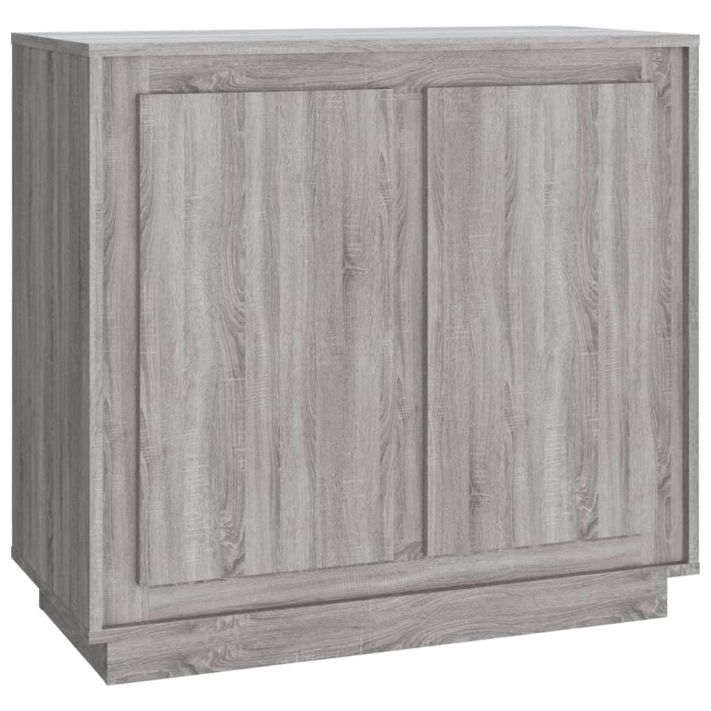 vidaXL Skänk grå sonoma 80x34x75 cm konstruerat trä