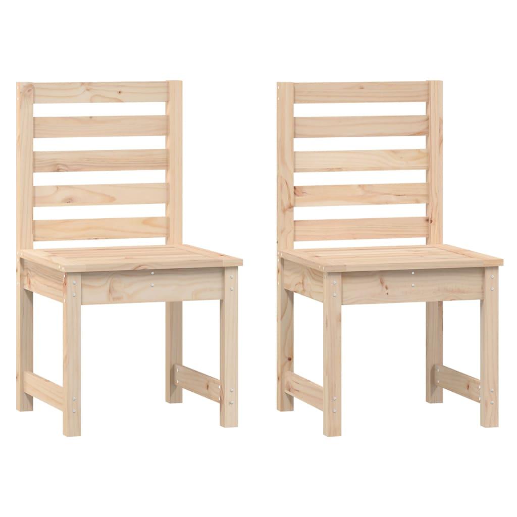 vidaXL Trädgårdsstolar 2 st 50x48x91,5 cm massiv furu