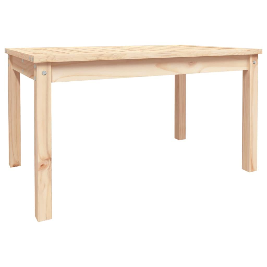 vidaXL Trädgårdsbord 82,5x50,5x45 cm massiv furu