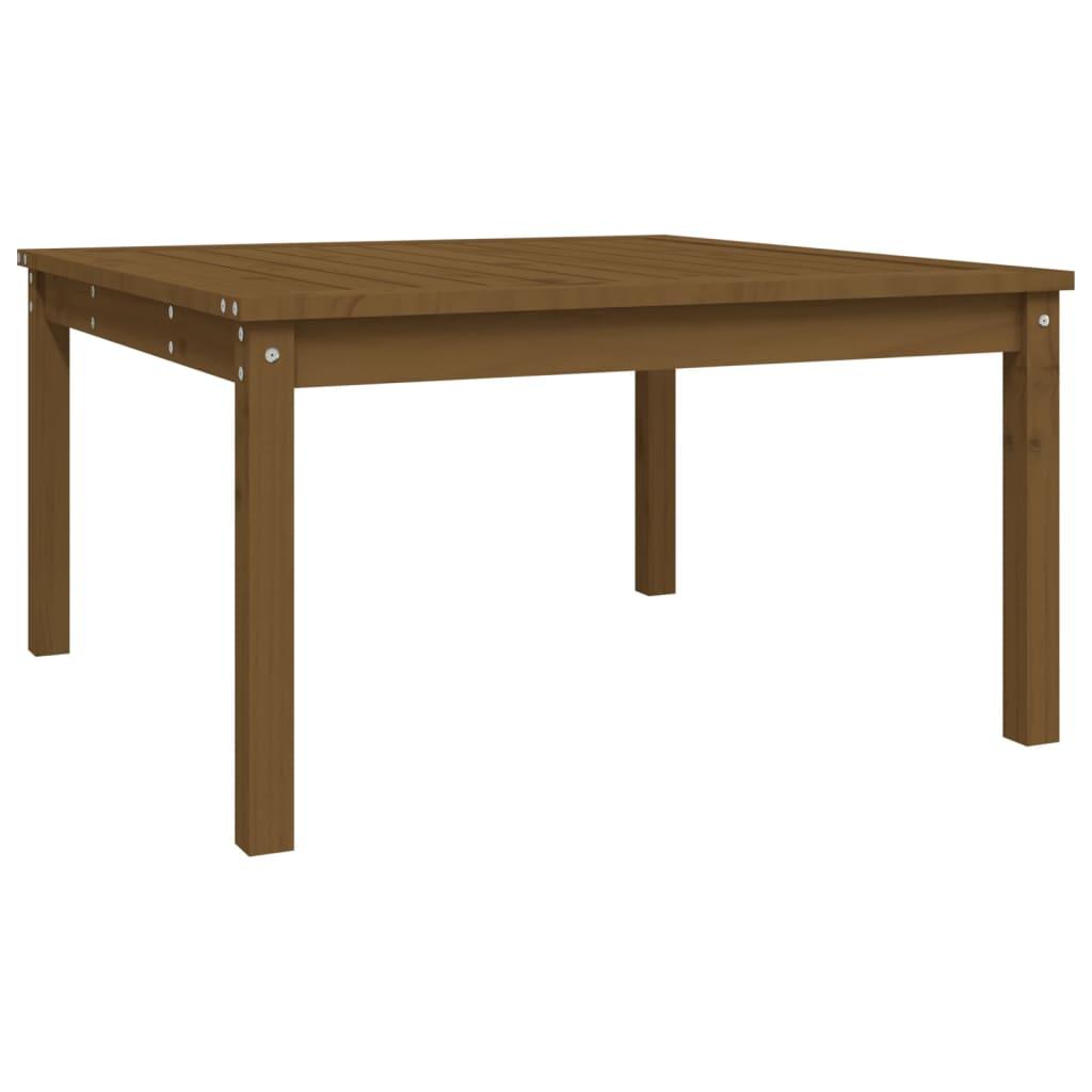 vidaXL Trädgårdsbord honungsbrun 82,5x82,5x45 cm massiv furu