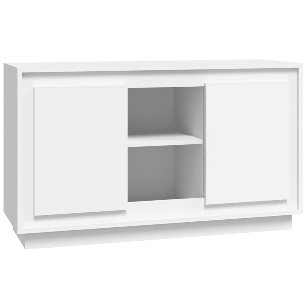 vidaXL Byrå vit 102x35x60 cm konstruerat trä