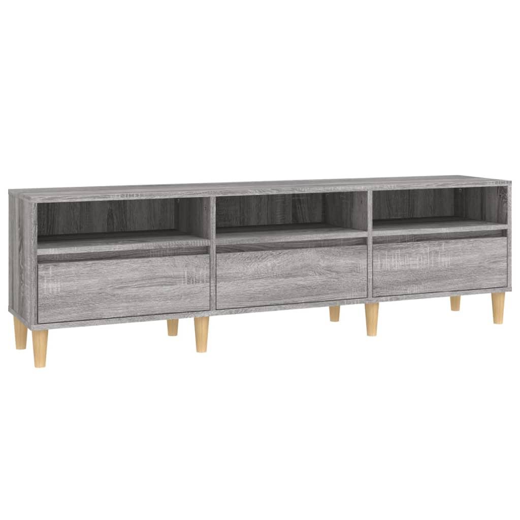 vidaXL Tv-bänk grå sonoma 150x30x44,5 cm konstruerat trä