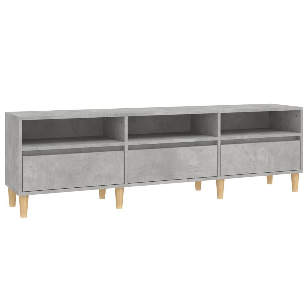 vidaXL Tv-bänk betonggrå 150x30x44,5 cm konstruerat trä