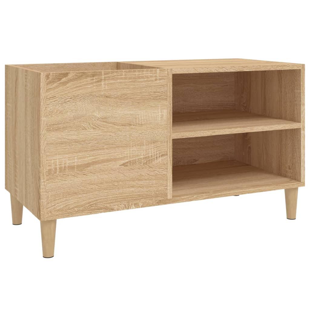 vidaXL Stereobänk sonoma-ek 84,5x38x48 cm konstruerat trä