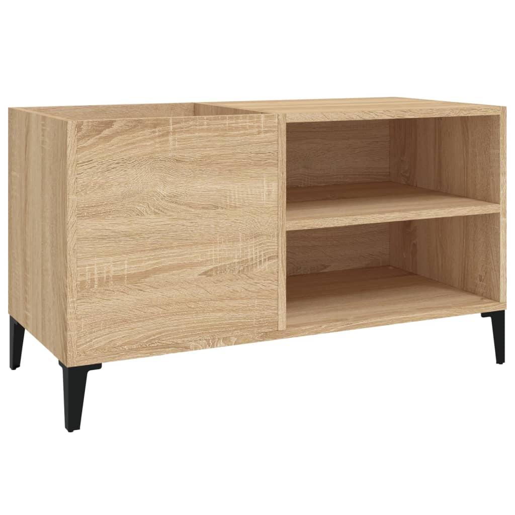 vidaXL Stereobänk sonoma-ek 84x38x48 cm konstruerat trä