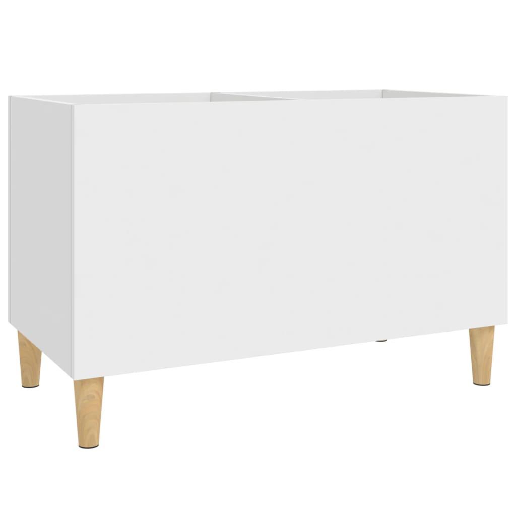 vidaXL Stereobänk vit 74,5x38x48 cm konstruerat trä